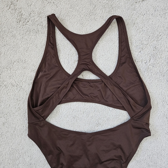 NWT Skims | Monokini Cocoa Chocolate Brown One Piece Swimsuit Womens 2X - Picture 8 of 11